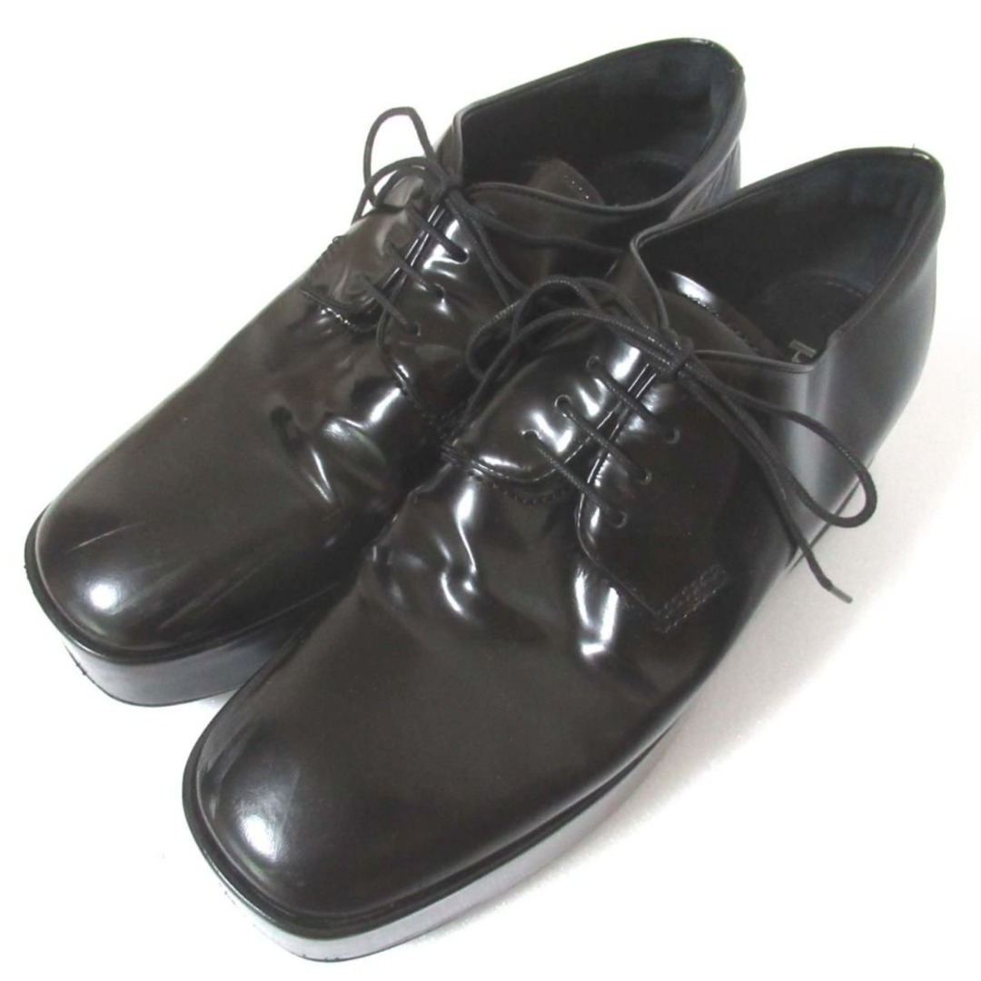PRADA - 美品 PRADA プラダ レザー 厚底 レースアップ PRADA - 美品 PRADA プラダ レザー 厚底 レースアップ