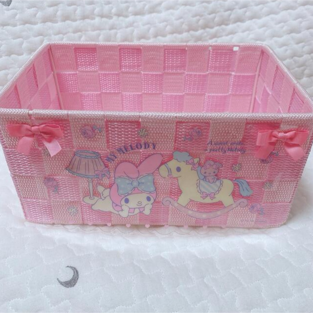 マイメロディ - サンリオ🎀 マイメロディ 網かご 収納ケース マイメロディ - サンリオ🎀 マイメロディ 網かご 収納ケース