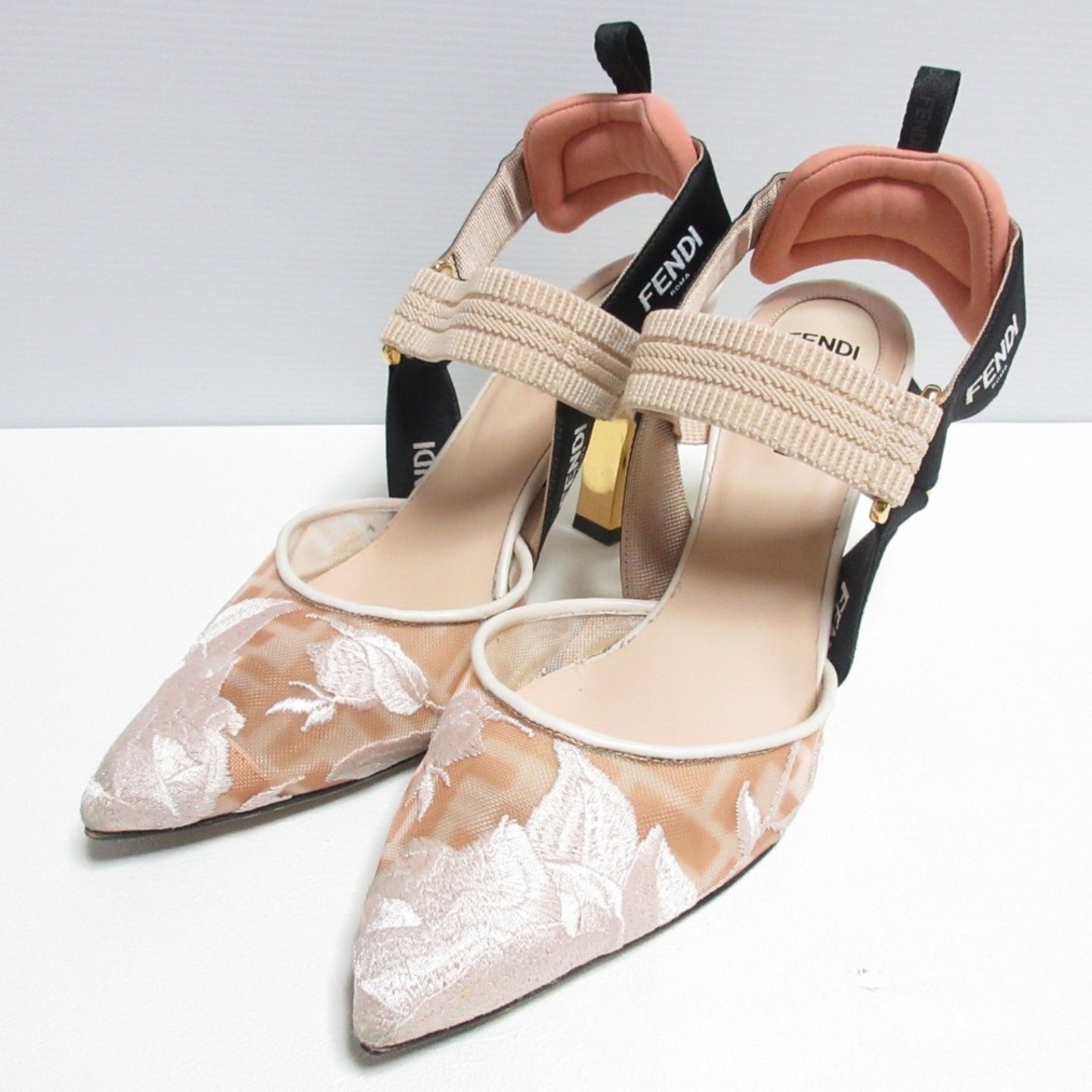 FENDI - 美品 FENDI フェンディ コリブリ レース ポインテッド FENDI - 美品 FENDI フェンディ コリブリ レース ポインテッド