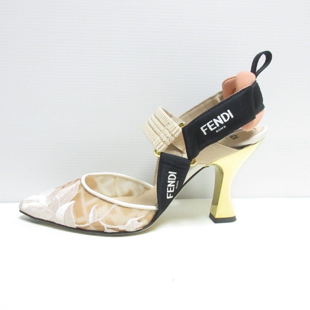 FENDI - 美品 FENDI フェンディ コリブリ レース ポインテッド FENDI - 美品 FENDI フェンディ コリブリ レース ポインテッド