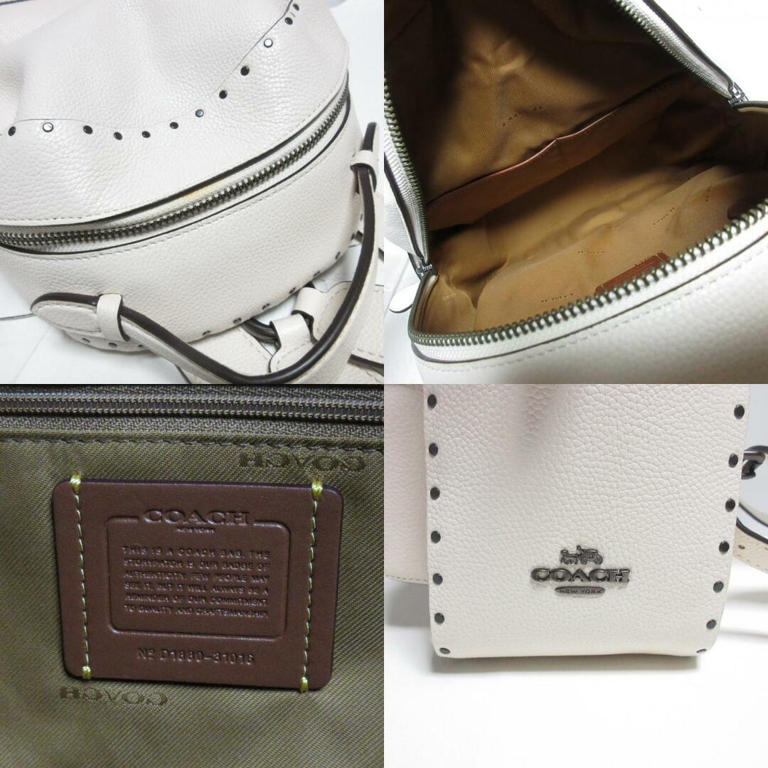 COACH - 美品 COACH コーチ スタッズ レザー リュックサック COACH - 美品 COACH コーチ スタッズ レザー リュックサック