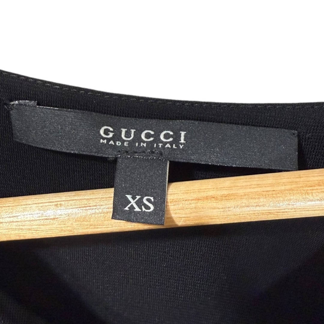 GUCCI - 美品 GUCCI グッチ ドレープ ひざ丈 ノースリーブ GUCCI - 美品 GUCCI グッチ ドレープ ひざ丈 ノースリーブ