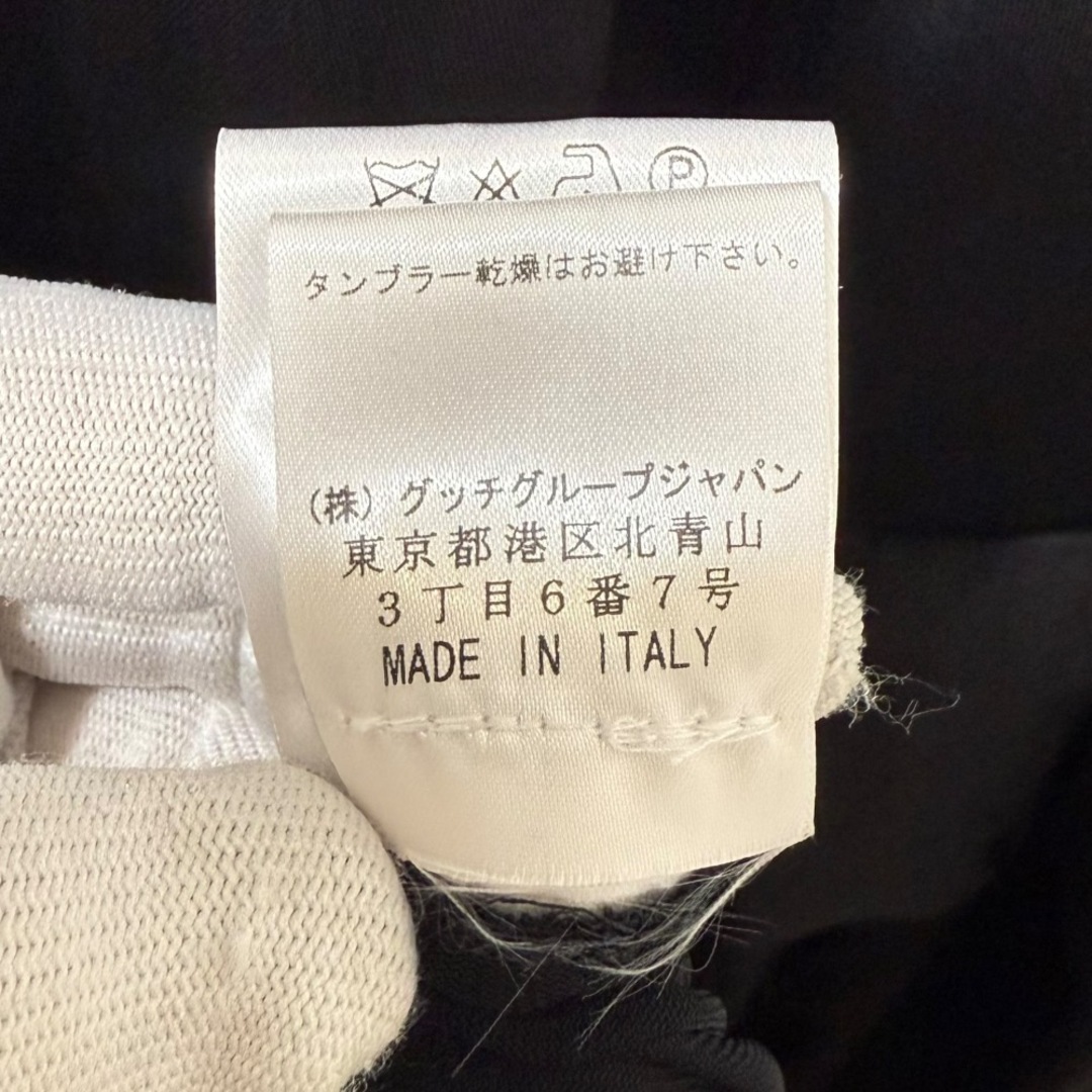 GUCCI - 美品 GUCCI グッチ ドレープ ひざ丈 ノースリーブ GUCCI - 美品 GUCCI グッチ ドレープ ひざ丈 ノースリーブ