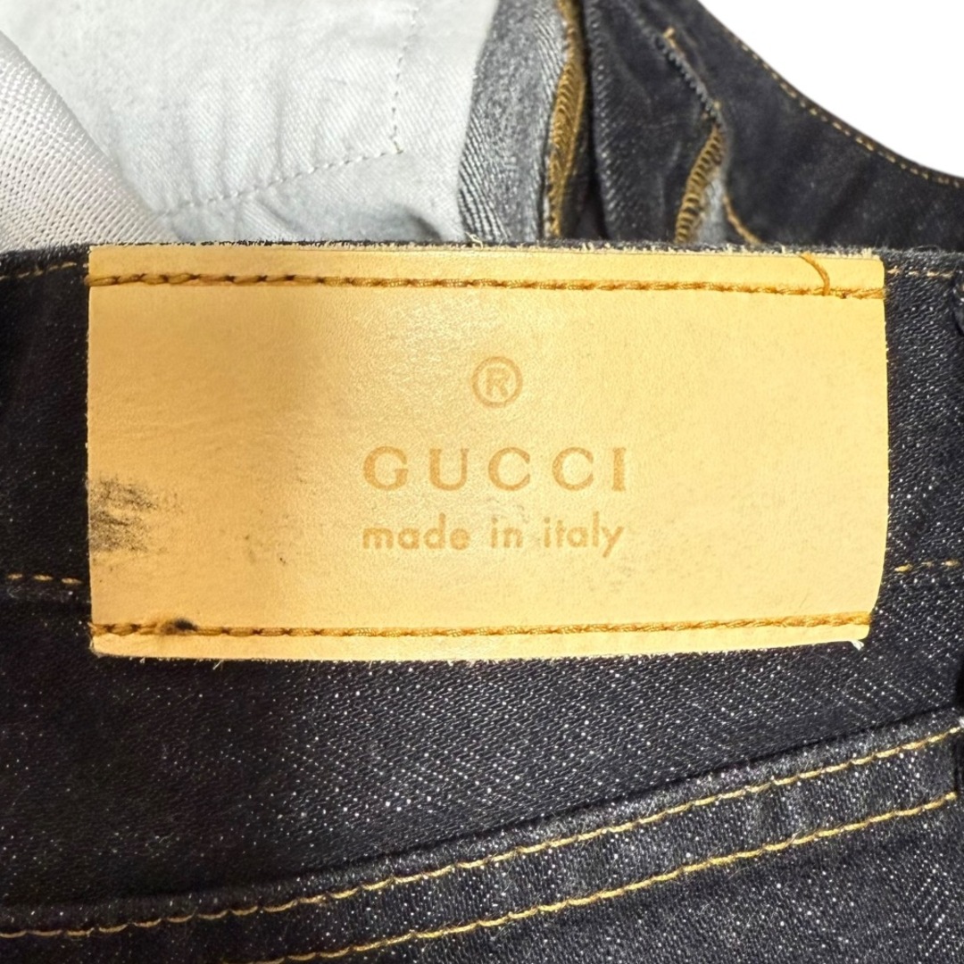 GUCCI - 美品 GUCCI グッチ ジーンズ デニムパンツ 44 ブラック GUCCI - 美品 GUCCI グッチ ジーンズ デニムパンツ 44 ブラック