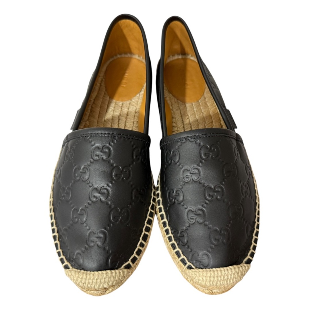 GUCCI - 美品 GUCCI グッチ GG柄 レザー エスパドリーユ GUCCI - 美品 GUCCI グッチ GG柄 レザー エスパドリーユ