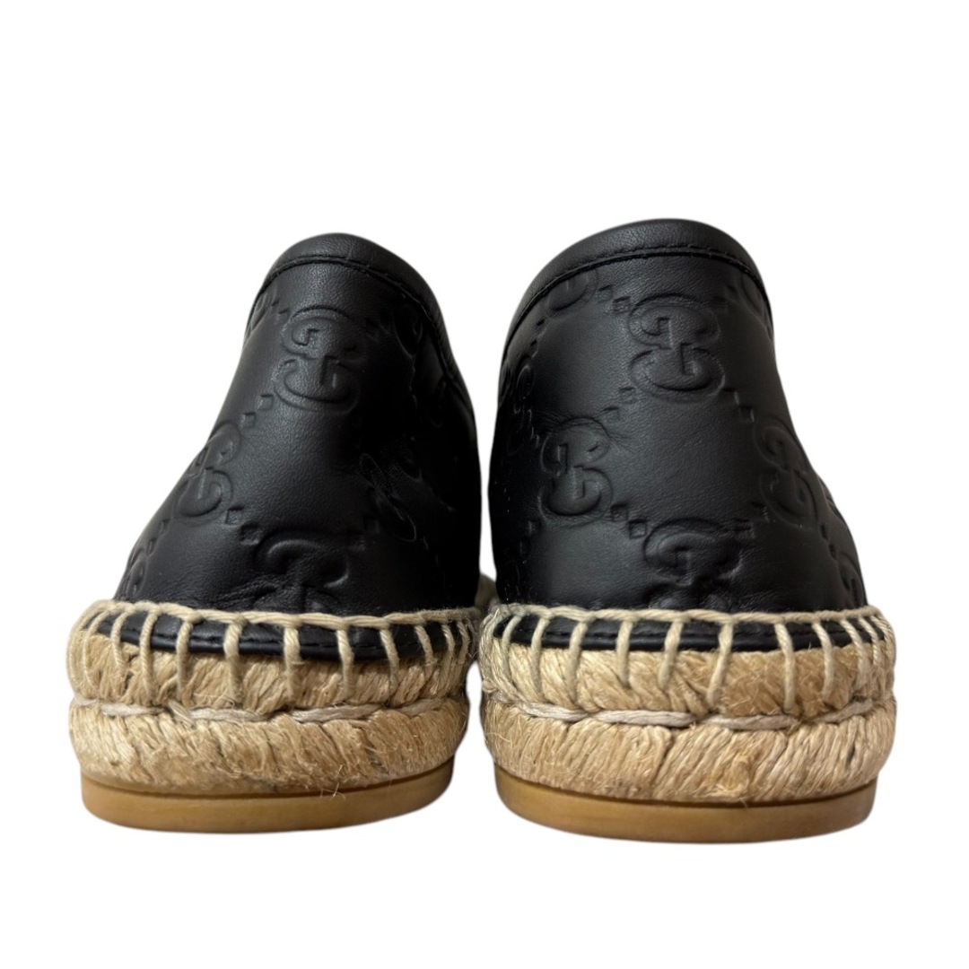 GUCCI - 美品 GUCCI グッチ GG柄 レザー エスパドリーユ GUCCI - 美品 GUCCI グッチ GG柄 レザー エスパドリーユ