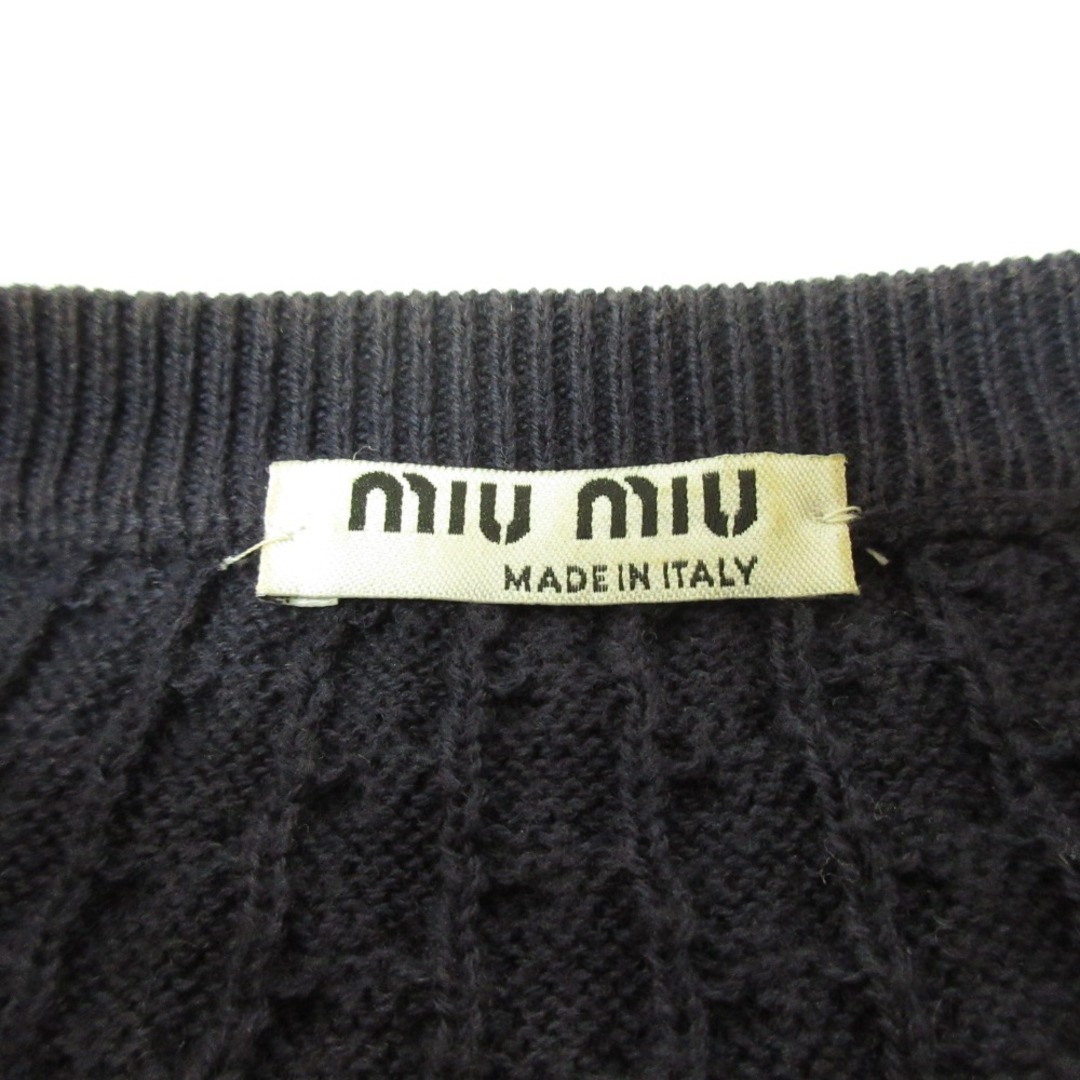 MIU MIU - 美品 MIUMIU ミュウミュウ フリルディティール 長袖 MIU MIU - 美品 MIUMIU ミュウミュウ フリルディティール 長袖