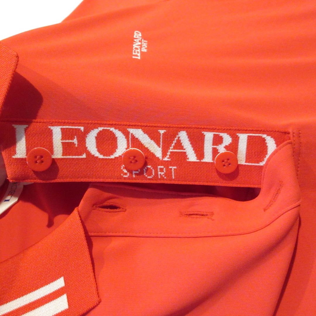 美品 LEONARD SPORT レオナールスポーツ ロゴ刺繍 半袖 美品 LEONARD SPORT レオナールスポーツ ロゴ刺繍 半袖