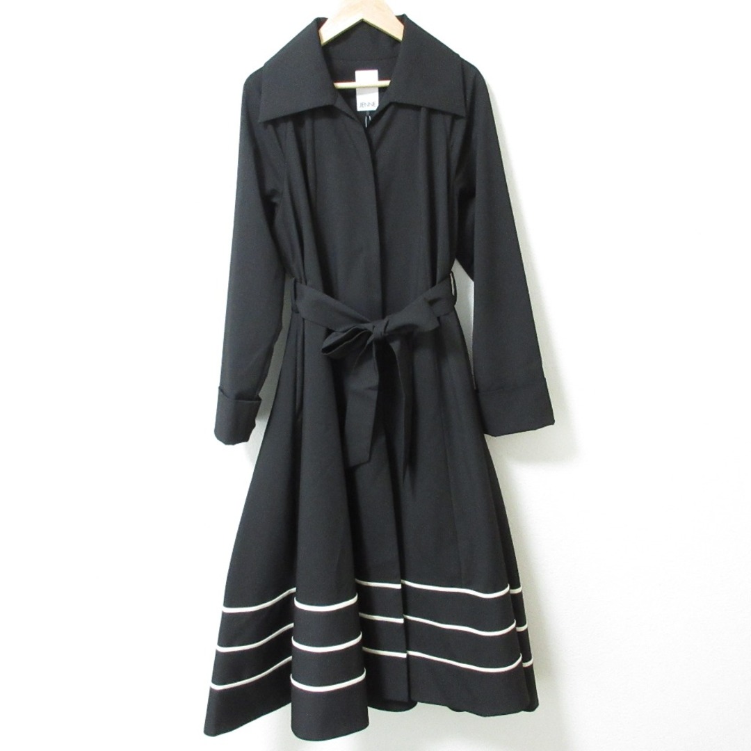 未使用 24AW JENNE ジェンヌ 配色フレンチスタイルコート フレア 未使用 24AW JENNE ジェンヌ 配色フレンチスタイルコート フレア