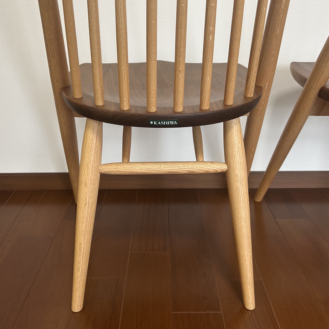 柏木工 シビル ダイニングチェア 2脚 ウォールナット アクタス 柏木工 シビル ダイニングチェア 2脚 ウォールナット アクタス