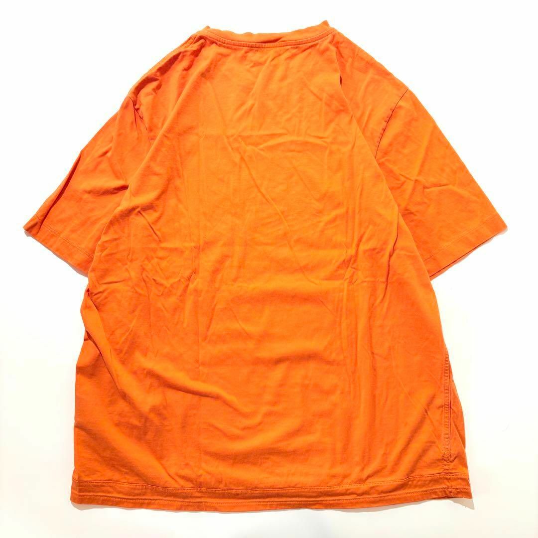 HERMES - HERMES Tシャツ 半袖 3D 刺繍 オレンジ オーバーサイズ HERMES - HERMES Tシャツ 半袖 3D 刺繍 オレンジ オーバーサイズ
