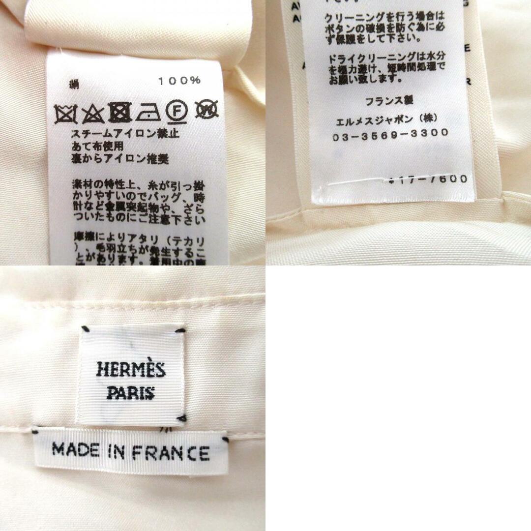 HERMES - HERMES エルメス メドールボタン 長袖 シルク オープン HERMES - HERMES エルメス メドールボタン 長袖 シルク オープン