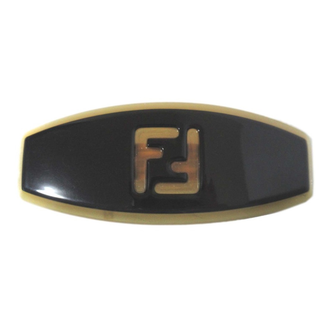 FENDI - 美品 FENDI フェンディ ダブルF ズッカ柄 バレッタ FENDI - 美品 FENDI フェンディ ダブルF ズッカ柄 バレッタ