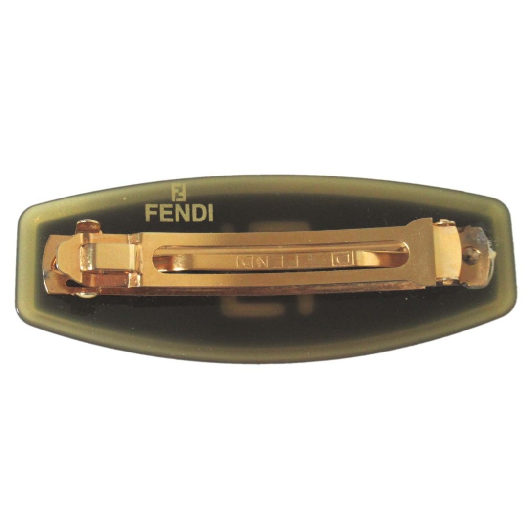 FENDI - 美品 FENDI フェンディ ダブルF ズッカ柄 バレッタ FENDI - 美品 FENDI フェンディ ダブルF ズッカ柄 バレッタ