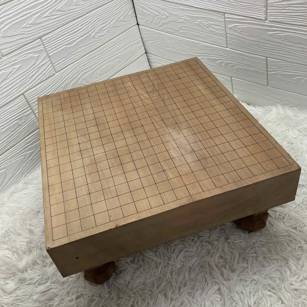 天然木 木製 囲碁盤 約45x41.5x20cm脚付き ヘソ有りの通販 by 天然木 木製 囲碁盤 約45x41.5x20cm脚付き ヘソ有りの通販 by