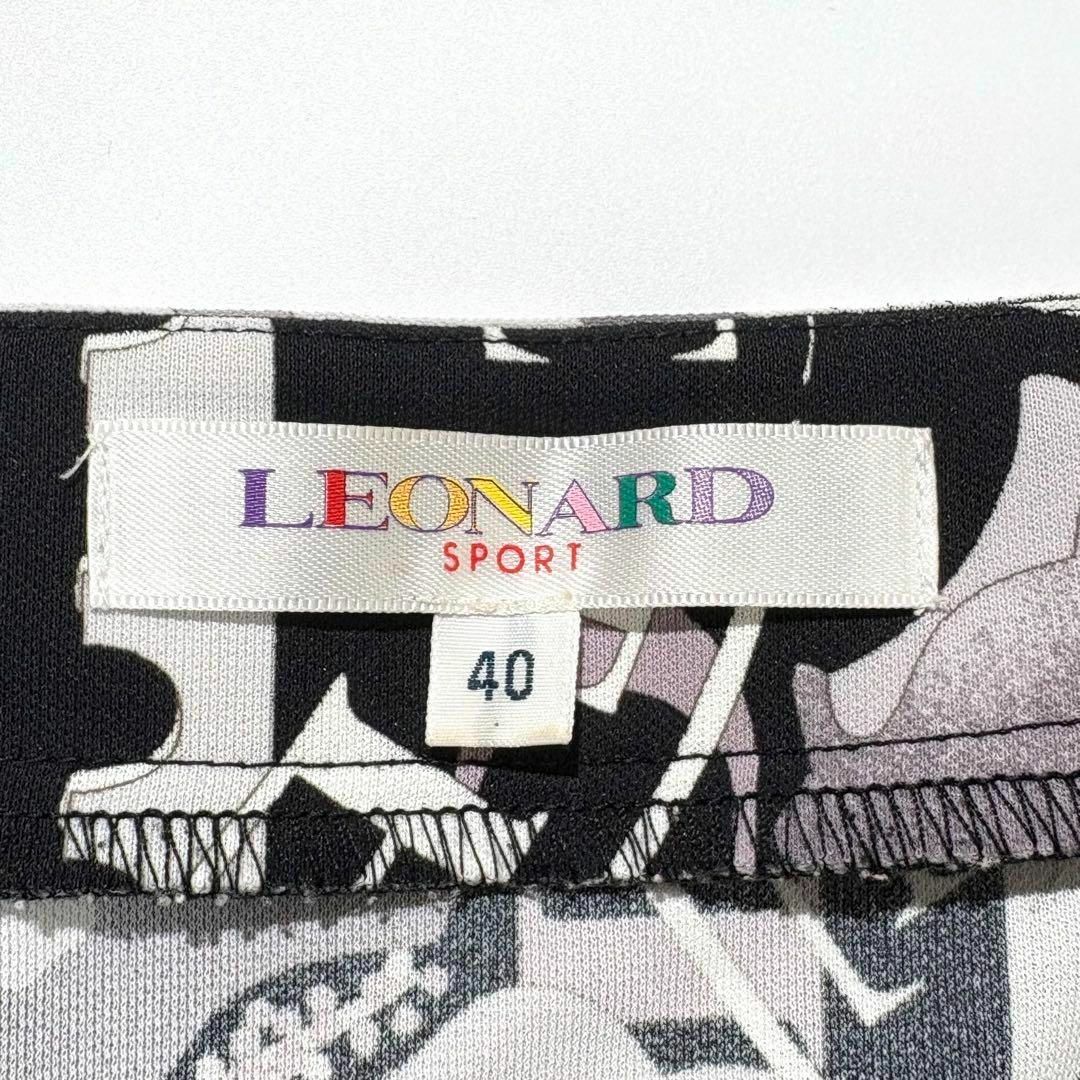 LEONARD - 【美品】LEONARD SPORTS ワンピース 半袖 総柄 LEONARD - 【美品】LEONARD SPORTS ワンピース 半袖 総柄