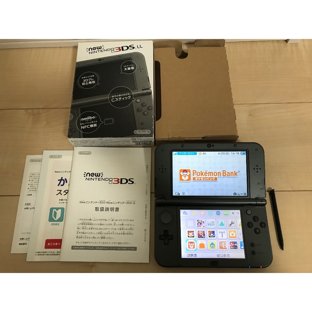 ニンテンドー3DS - ポケモンバンク付✨美品Newニンテンドー3DSLL本体メタリックグレー✨