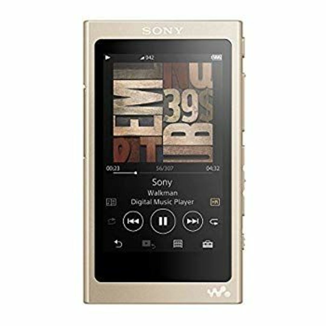 ソニー SONY ウォークマン Aシリーズ 16GB NW-A45 : Bluetooth/microSD/ハイレゾ対応 最大39時間連続再生 2017年モデル ペールゴールド NW-A45 N n5ksbvb スマホ/家電/カメラのオーディオ機器(ポータブルプレーヤー)の商品写真