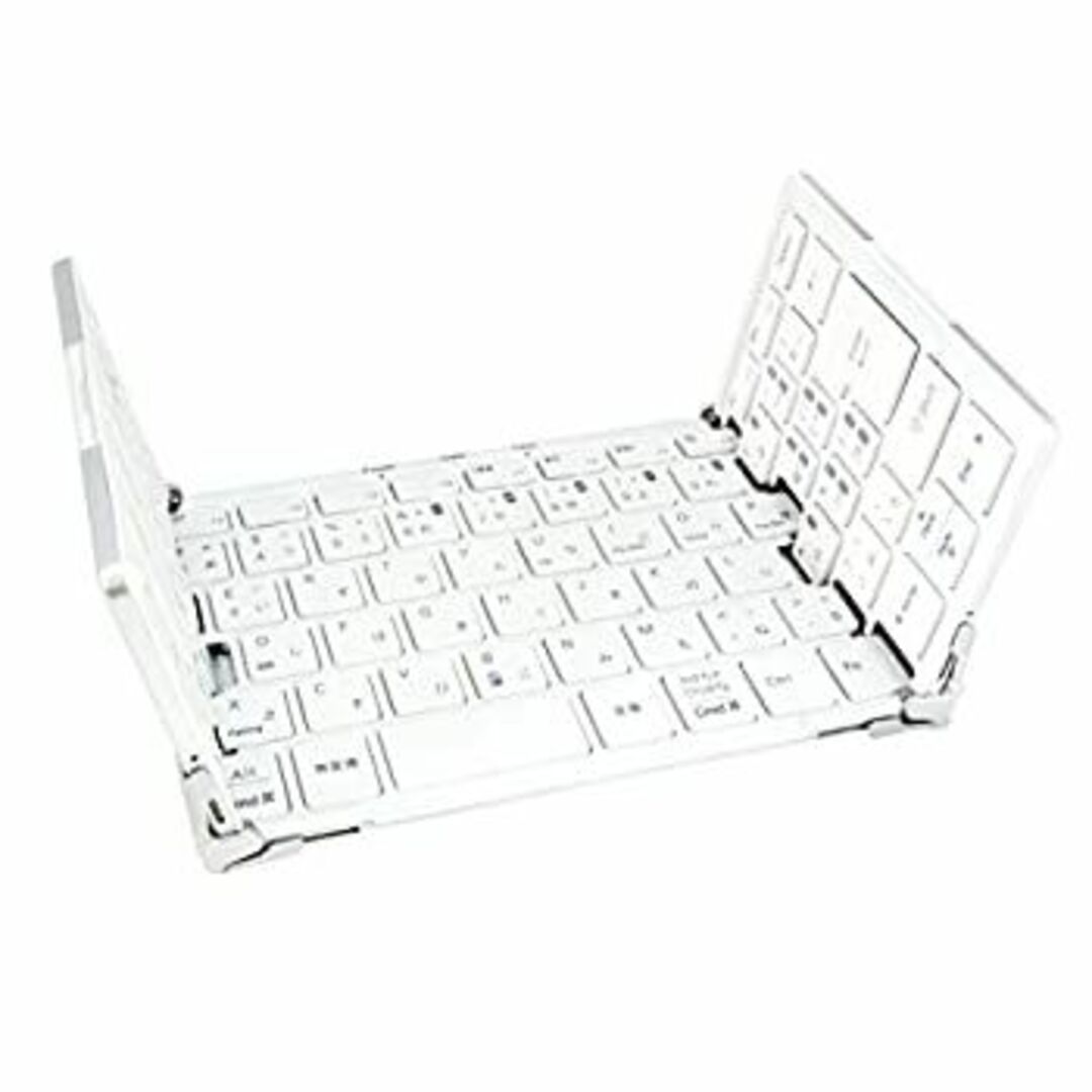MOBO 折りたたみ型 Bluetooth 日本語配列 キーボード専用ケース兼スタンド付き 「 MOBO Keyboard 」 AM-KTF83J-SW スマホ/家電/カメラのPC/タブレット(PC周辺機器)の商品写真