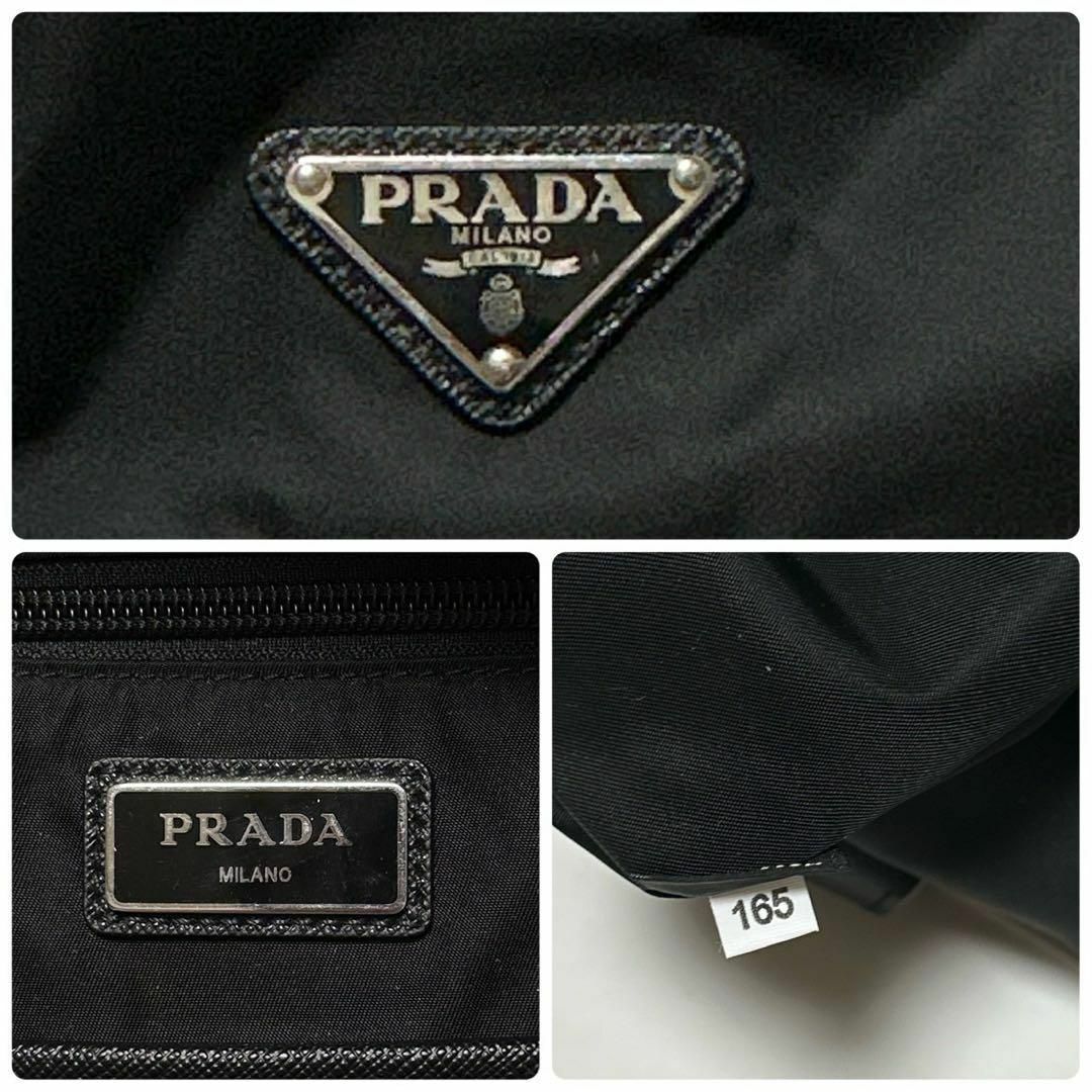 PRADA - m93【極美品】近年モデル プラダ 三角ロゴ ブラック PRADA - m93【極美品】近年モデル プラダ 三角ロゴ ブラック