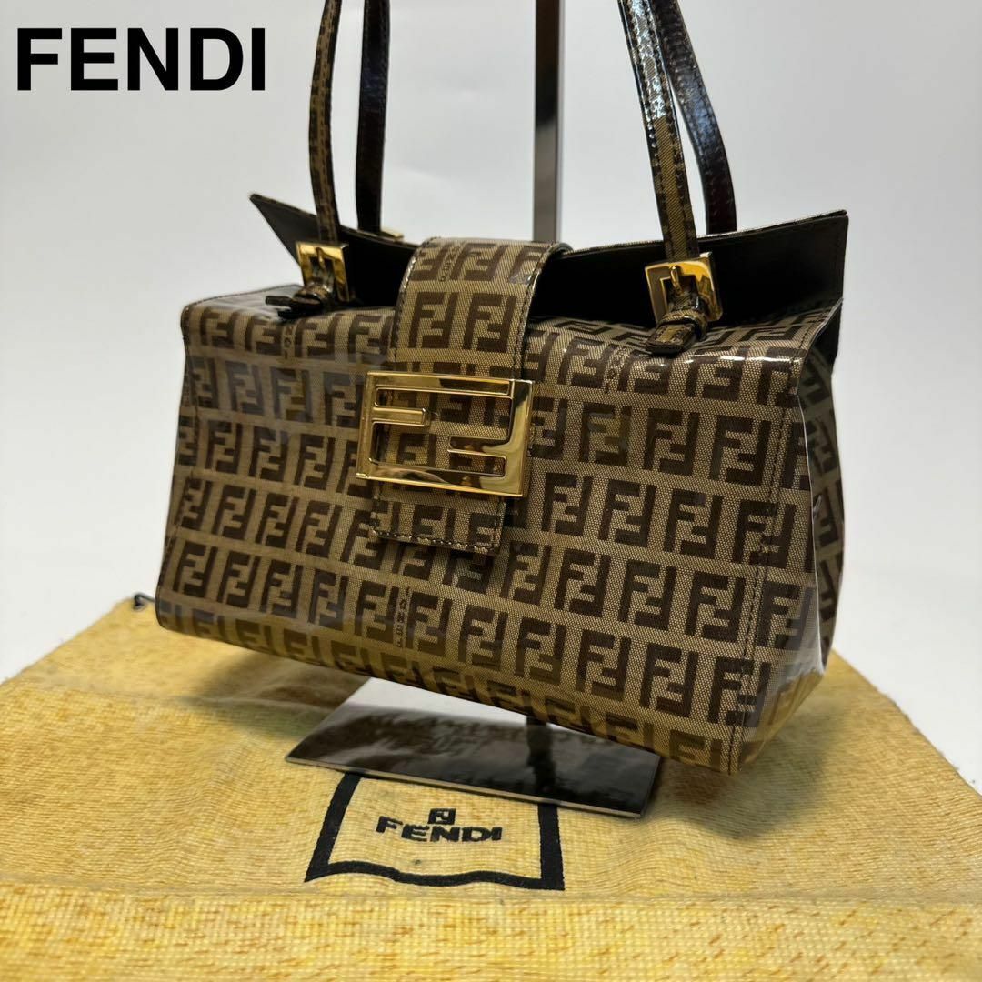 FENDI - m89【極美品】フェンディ ズッキーノ マンマバケット FENDI - m89【極美品】フェンディ ズッキーノ マンマバケット
