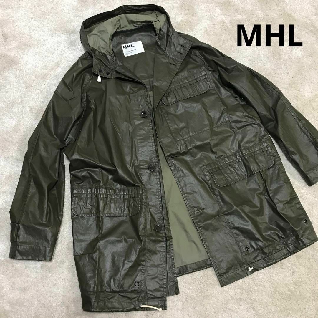MHL. - 【 MHL 】 薄手の撥水コート L ミリタリー モッズコート MHL. - 【 MHL 】 薄手の撥水コート L ミリタリー モッズコート
