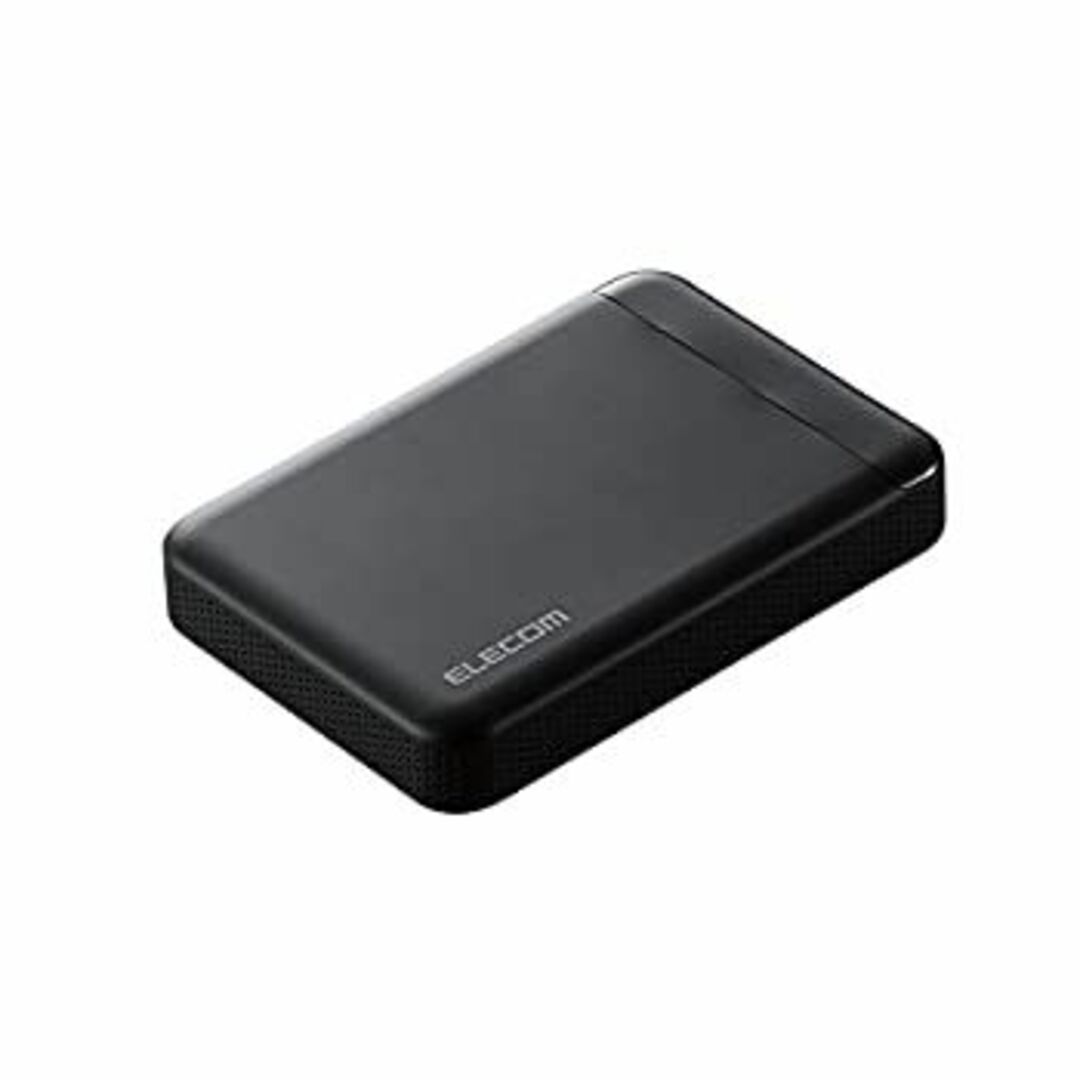 エレコム HDD 外付けハードディスク 2TB ビデオカメラから直接保存 衝撃吸収インナーフレーム ELP-EDV020UBK スマホ/家電/カメラのPC/タブレット(PC周辺機器)の商品写真