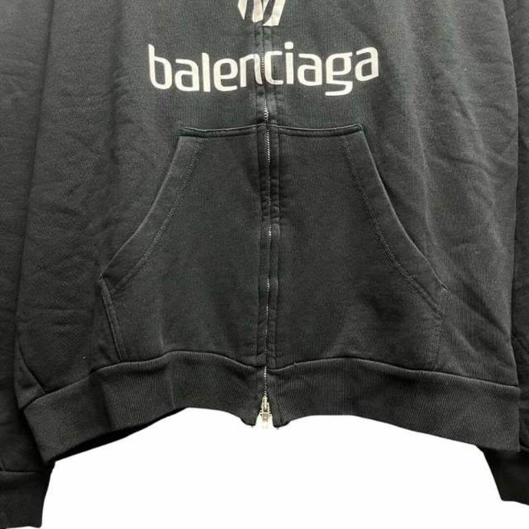 BALENCIAGA - バレンシアガ 24SS Soccer Paris Zip-Hoodie BALENCIAGA - バレンシアガ 24SS Soccer Paris Zip-Hoodie