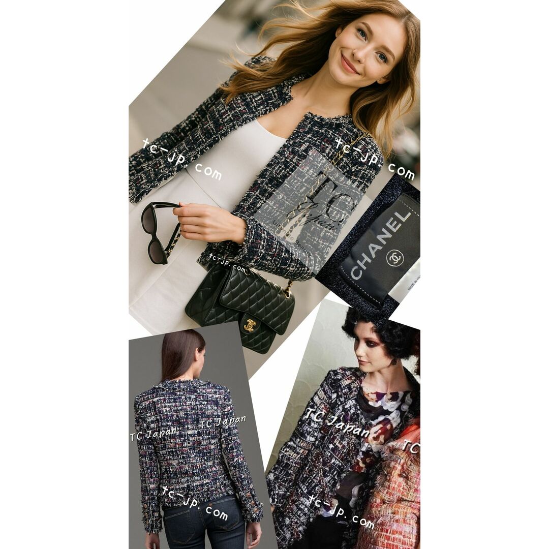 CHANEL - シャネル ジャケット CHANEL 140万 ネイビー マルチ CHANEL - シャネル ジャケット CHANEL 140万 ネイビー マルチ