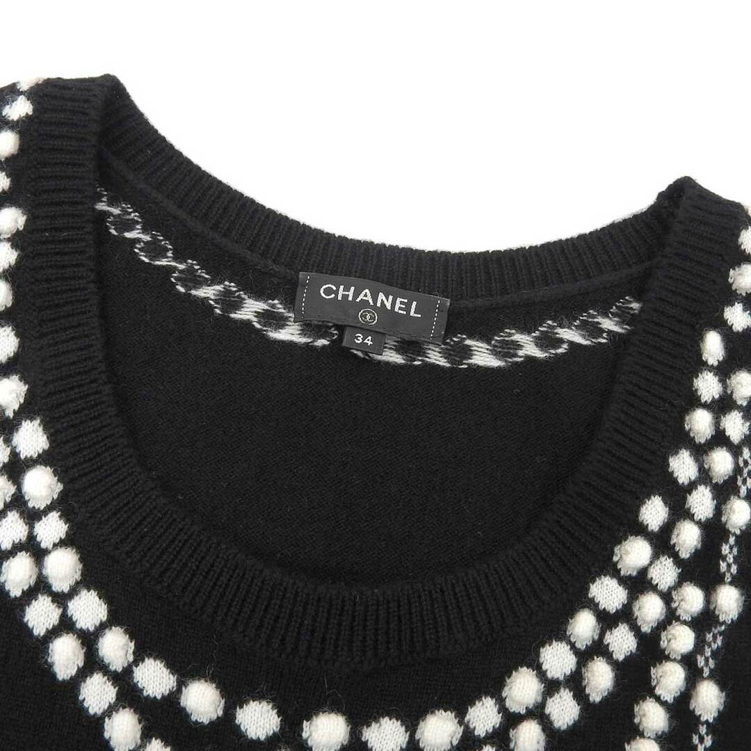 CHANEL - シャネル ココマーク カシミヤ ノースリーブ ニット CHANEL - シャネル ココマーク カシミヤ ノースリーブ ニット