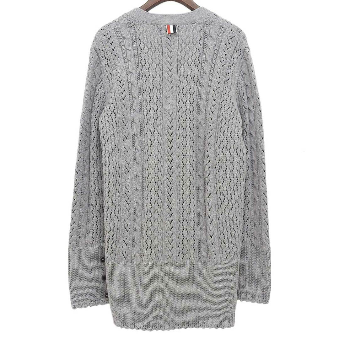 THOM BROWNE - トムブラウン コットン ニット カーディガン THOM BROWNE - トムブラウン コットン ニット カーディガン