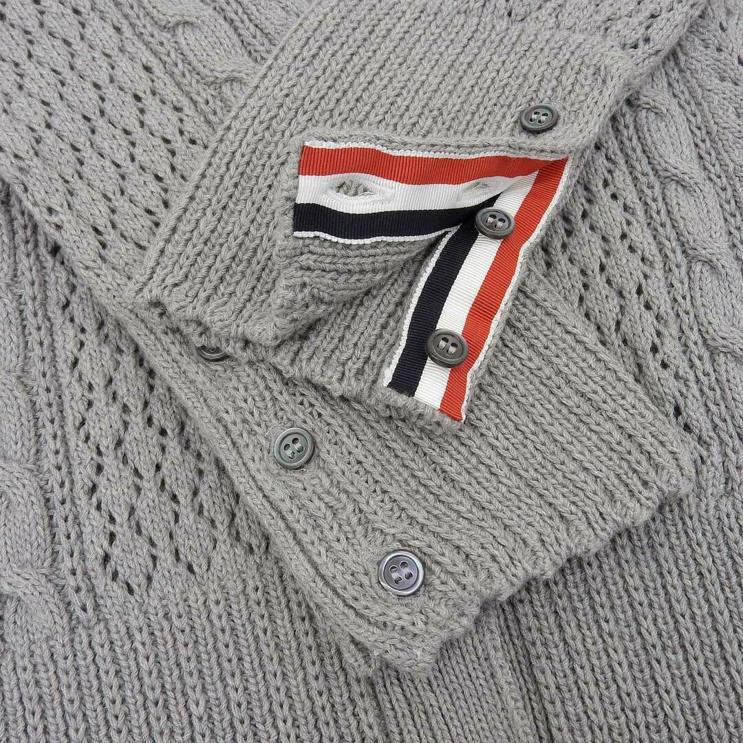THOM BROWNE - トムブラウン コットン ニット カーディガン THOM BROWNE - トムブラウン コットン ニット カーディガン