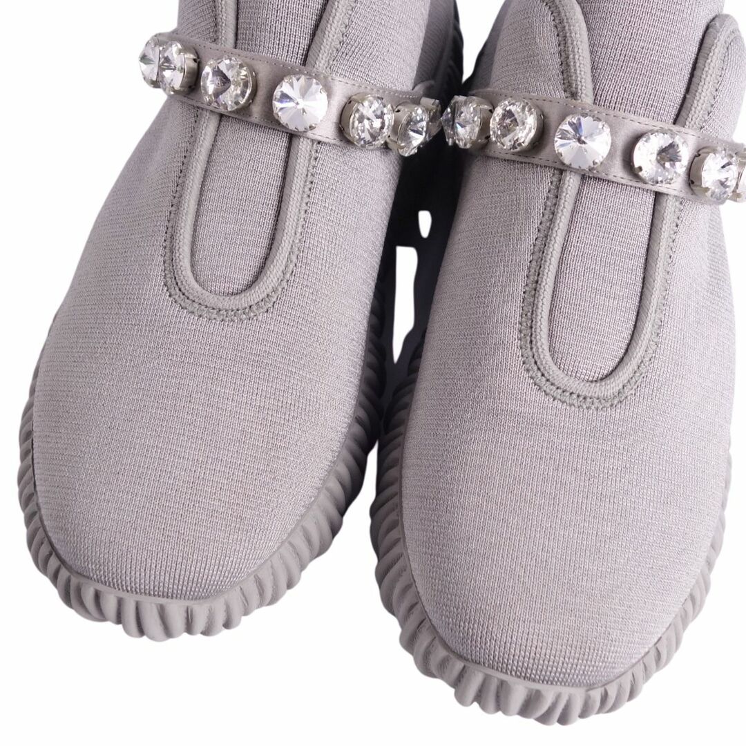 MIU MIU - 美品 ミュウミュウ miumiu スニーカー ビジュー装飾 MIU MIU - 美品 ミュウミュウ miumiu スニーカー ビジュー装飾
