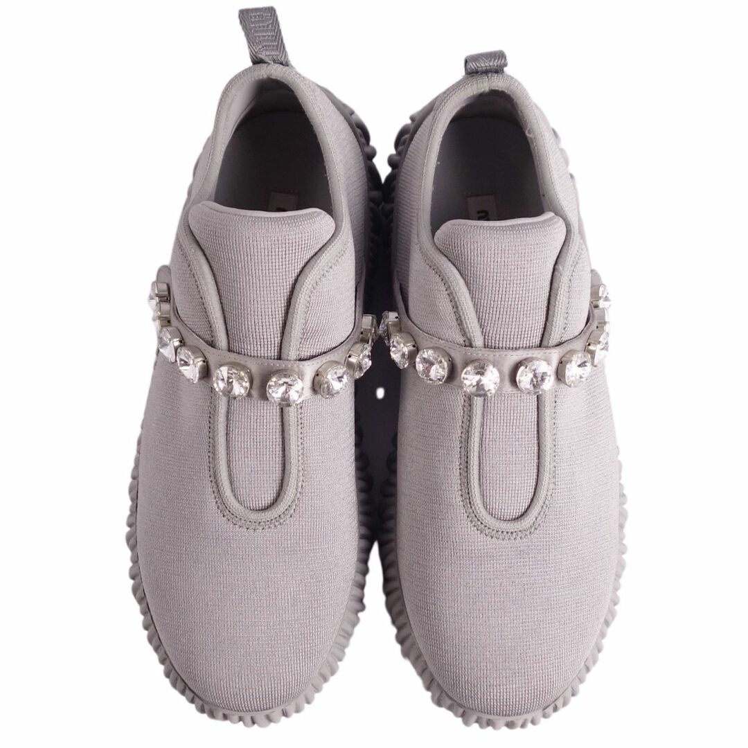 MIU MIU - 美品 ミュウミュウ miumiu スニーカー ビジュー装飾 MIU MIU - 美品 ミュウミュウ miumiu スニーカー ビジュー装飾