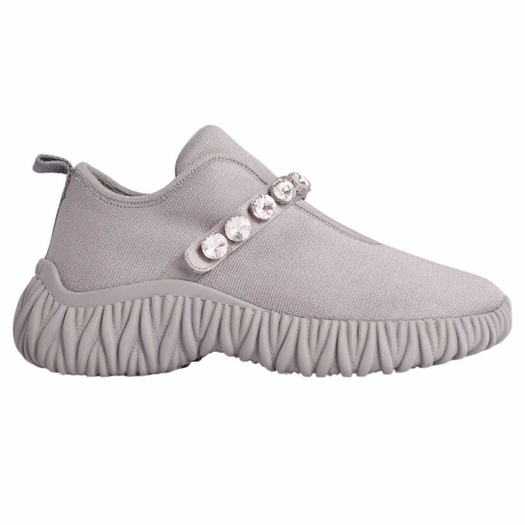 MIU MIU - 美品 ミュウミュウ miumiu スニーカー ビジュー装飾 MIU MIU - 美品 ミュウミュウ miumiu スニーカー ビジュー装飾