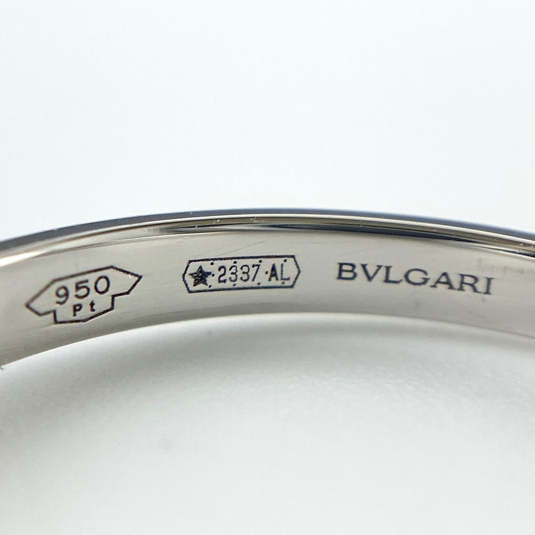 BVLGARI - ブルガリ ダイヤモンド デザインリング 7号 Pt950 BVLGARI - ブルガリ ダイヤモンド デザインリング 7号 Pt950