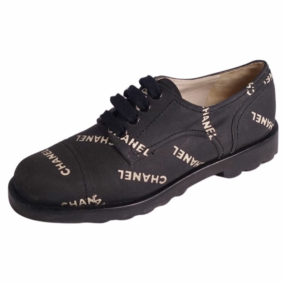 CHANEL - Vintage シャネル CHANEL シューズ レースアップ ロゴ CHANEL - Vintage シャネル CHANEL シューズ レースアップ ロゴ