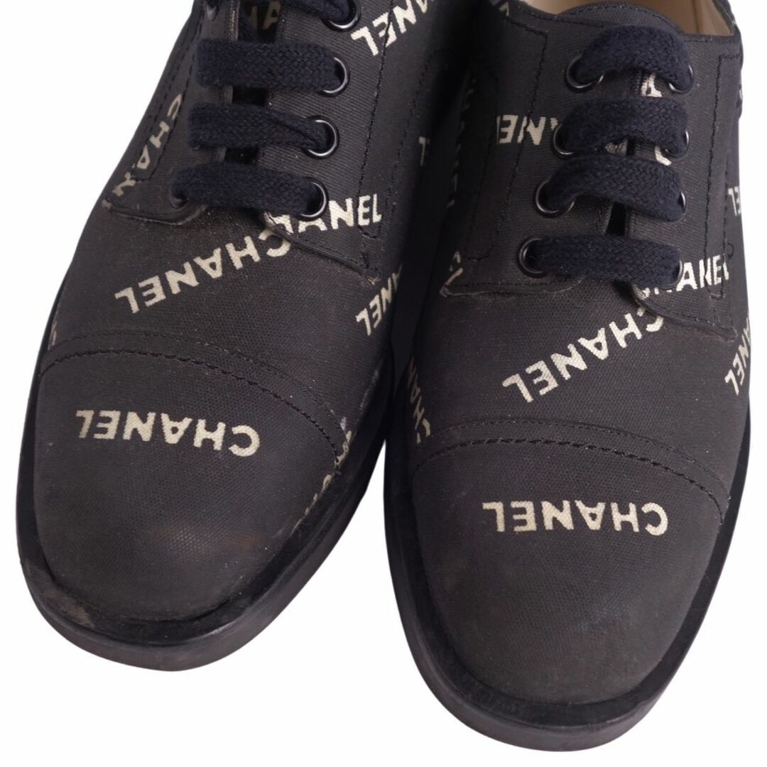 CHANEL - Vintage シャネル CHANEL シューズ レースアップ ロゴ CHANEL - Vintage シャネル CHANEL シューズ レースアップ ロゴ
