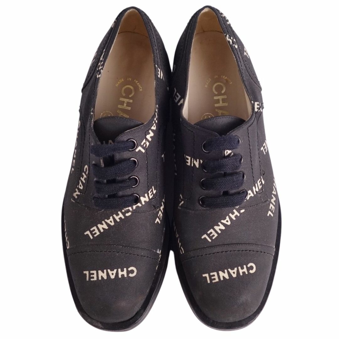 CHANEL - Vintage シャネル CHANEL シューズ レースアップ ロゴ CHANEL - Vintage シャネル CHANEL シューズ レースアップ ロゴ
