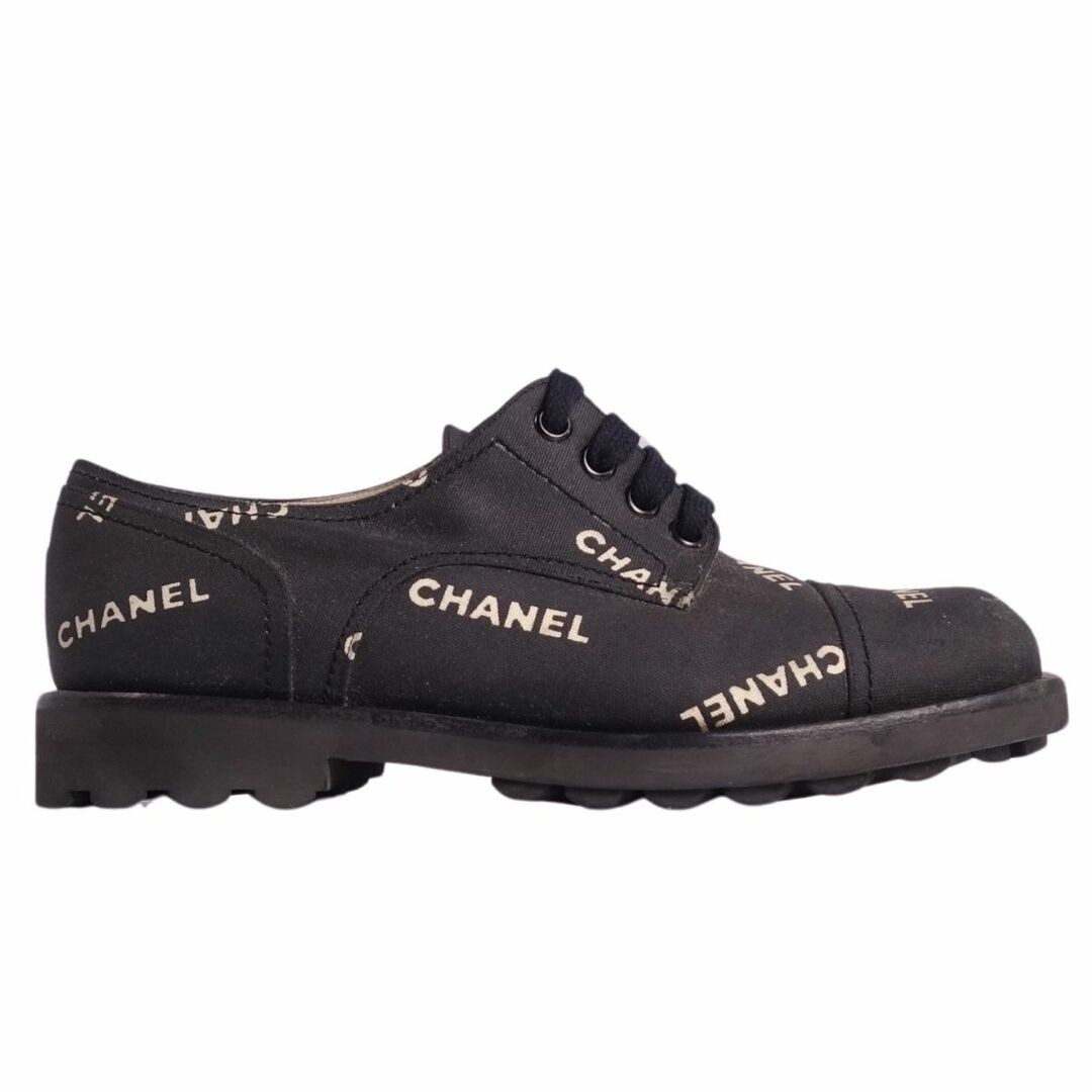 CHANEL - Vintage シャネル CHANEL シューズ レースアップ ロゴ CHANEL - Vintage シャネル CHANEL シューズ レースアップ ロゴ