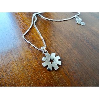 仁尾彫金『クリ抜きスター、プラチナペンダント』ハンドメイド387b(ネックレス)