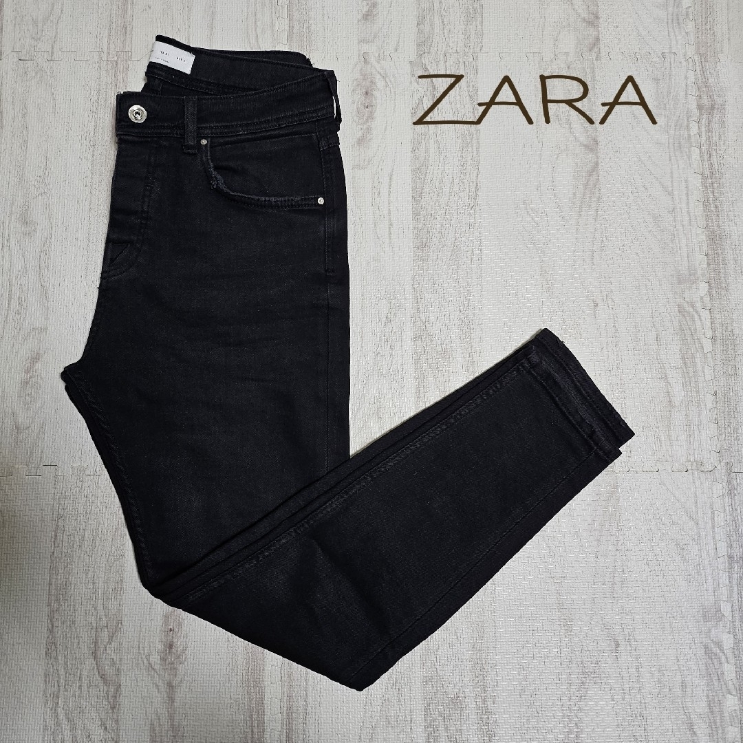 ZARA - ZARA ブラック スキニーデニム 40/31の通販 by セカンド ZARA - ZARA ブラック スキニーデニム 40/31の通販 by セカンド