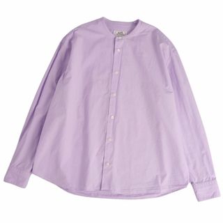 HERMES - 美品 エルメス HERMES シャツ ノーカラー ロング HERMES - 美品 エルメス HERMES シャツ ノーカラー ロング