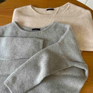 アーバンリサーチロッソ(URBAN RESEARCH ROSSO)の2枚セット　アーバンリサーチ ロッソニット セーター フォックスウール切替ニット(ニット/セーター)