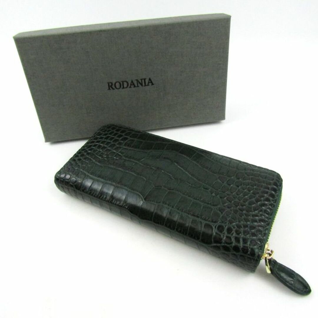 ロダニア 長財布 クロコダイル レザー ラウンドファスナー 小銭 ロダニア 長財布 クロコダイル レザー ラウンドファスナー 小銭