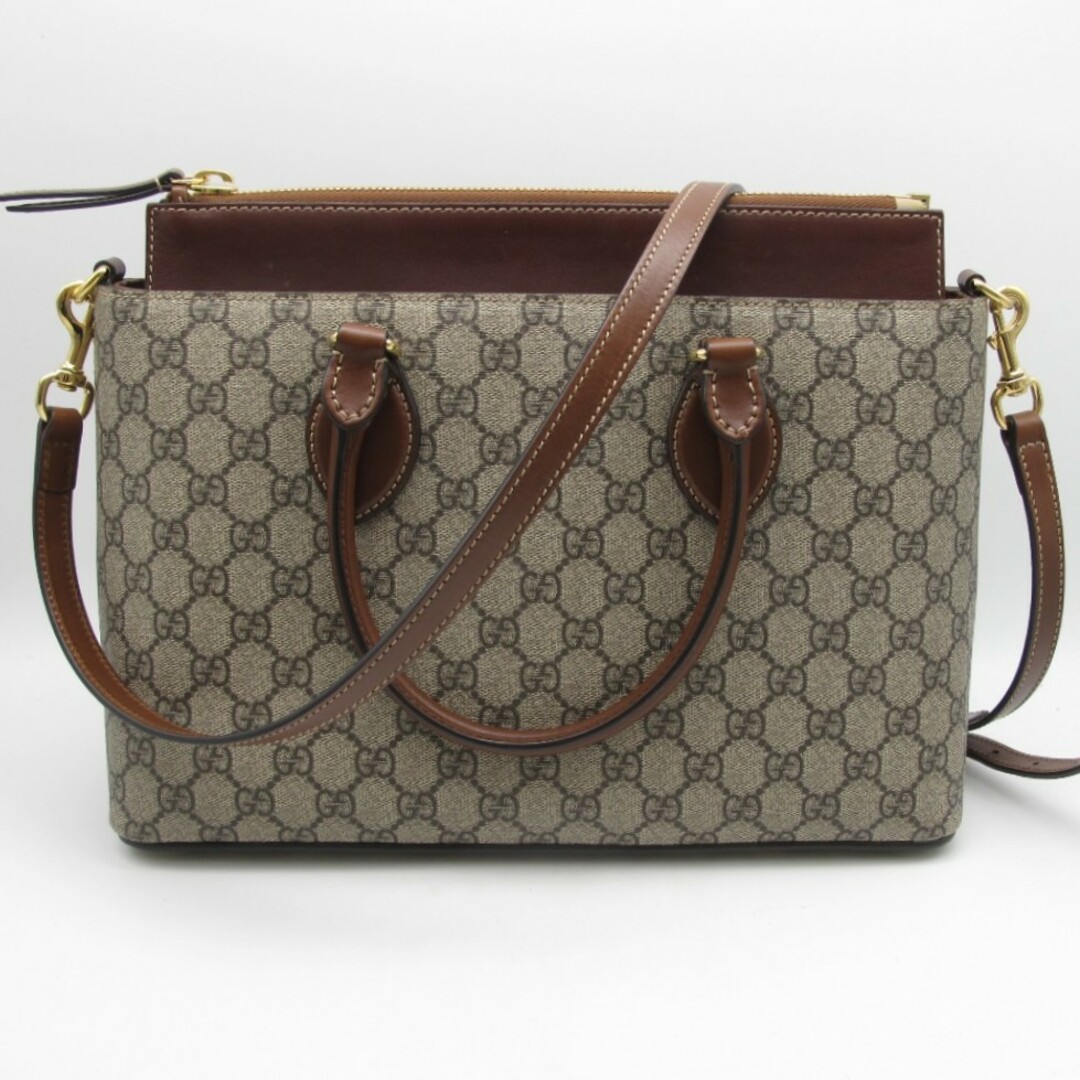 GUCCI(グッチ)のGUCCI (グッチ) ハンドバッグ グッチ 409534 2WAYトートバッグ レディース GGスプリームキャンバス ショルダーストラップ レディースのバッグ(ハンドバッグ)の商品写真