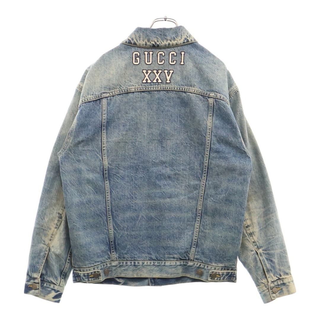 GUCCI - GUCCI グッチ 18AW NYロゴ刺繍 デニムトラック GUCCI - GUCCI グッチ 18AW NYロゴ刺繍 デニムトラック