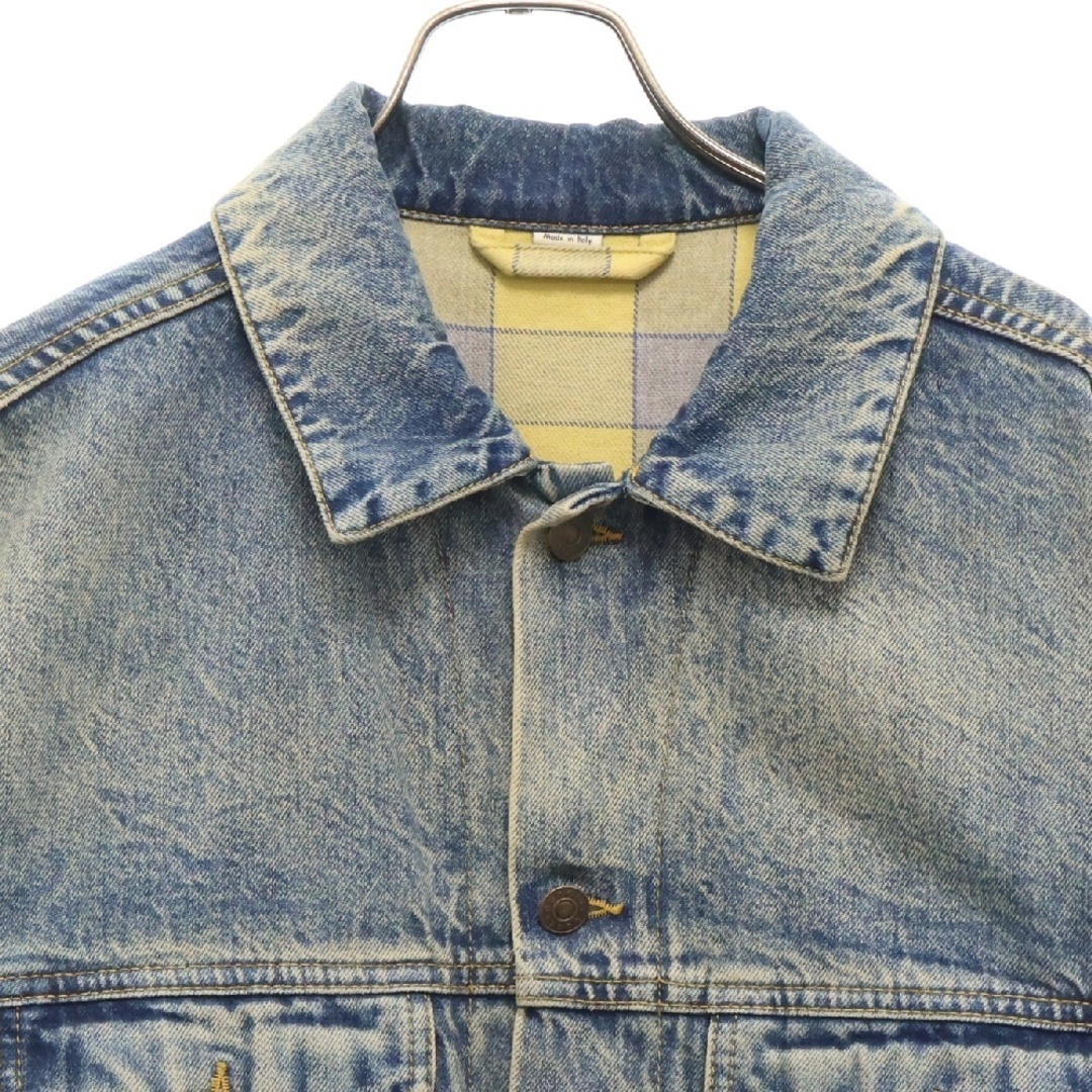 GUCCI - GUCCI グッチ 18AW NYロゴ刺繍 デニムトラック GUCCI - GUCCI グッチ 18AW NYロゴ刺繍 デニムトラック