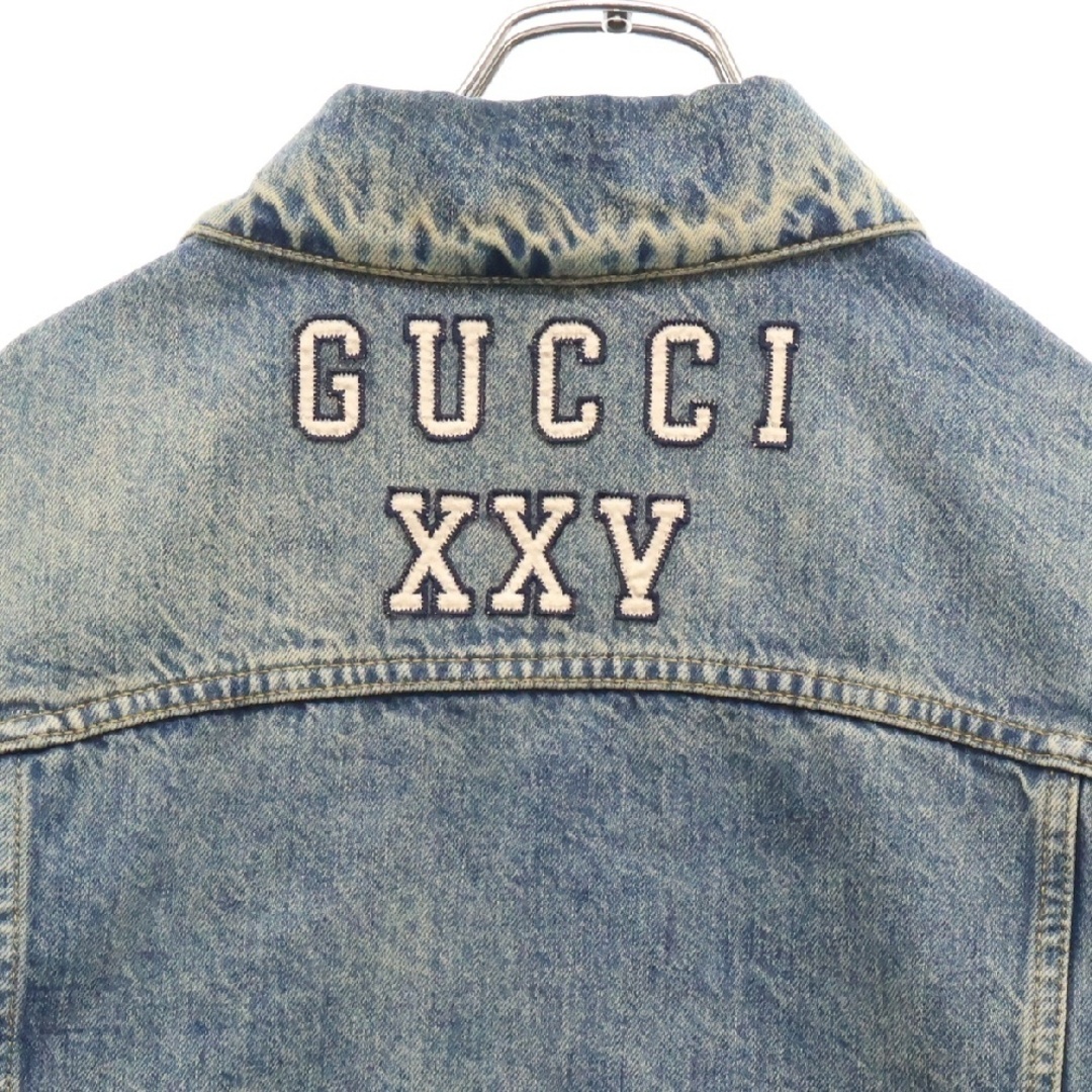GUCCI - GUCCI グッチ 18AW NYロゴ刺繍 デニムトラック GUCCI - GUCCI グッチ 18AW NYロゴ刺繍 デニムトラック