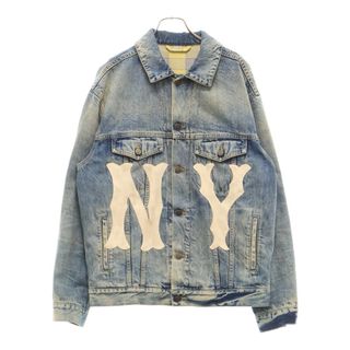 GUCCI - GUCCI グッチ 18AW NYロゴ刺繍 デニムトラック GUCCI - GUCCI グッチ 18AW NYロゴ刺繍 デニムトラック